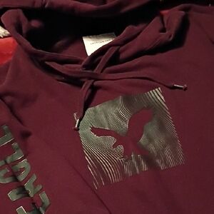 Eagle Graphic Maroon Hoodie Sweater